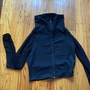 Demi Lovato Fabletics Collab - cropped mesh jacket